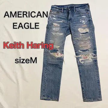 AMERICAN EAGLE x keith haring 데미지 데님