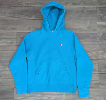 Champion 리버스 위브 후드티 터콰이즈 블루