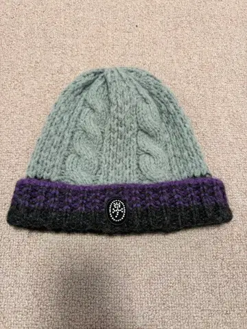 CASTELBAJAC 니트 모자 그레이/보라색/블랙 골프