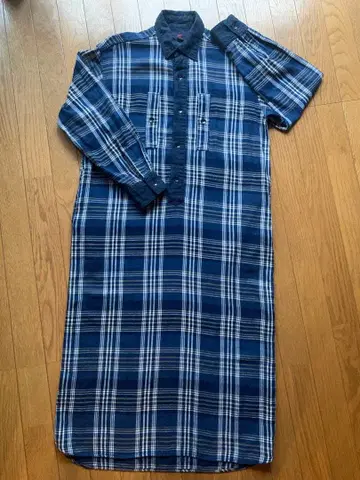 45R 45rpm 인디고 체크 원피스