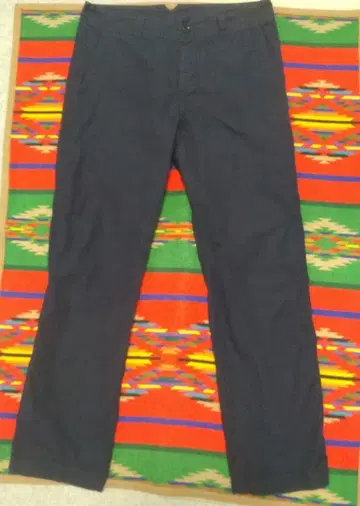 새상품급 [ MHL ] 코튼 워크 팬츠 신치 벨트 블랙