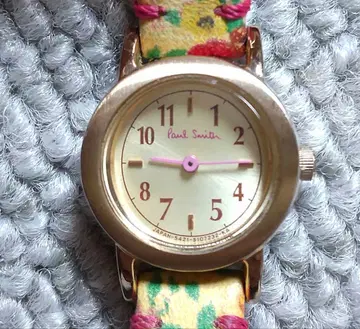 [ 작동품 ] Paul Smith 여성용 손목시계 쿼츠 꽃무늬 벨트