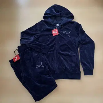 푸마 네이비 벨로아 팬츠 셋업 여성용