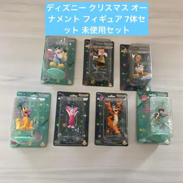 디즈니 크리스마스 오너먼트 피규어 7체 세트 미사용품 세트