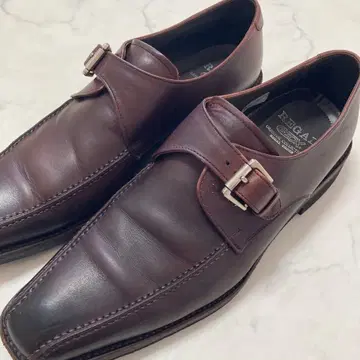 REGAL 리갈 27cm W470 U팁 몽크 스트랩 브라운