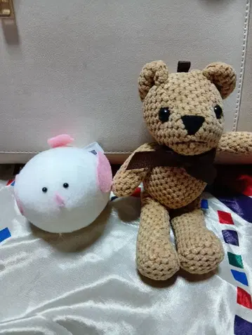 미사용 새상품 곰 봉제 인형과 새 봉제 인형 세트