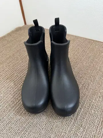 Crocs 블랙 레인 신발 W8 24cm