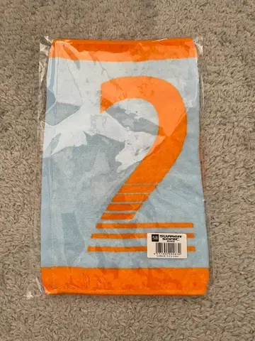 서머소닉 2025 페이스 타월 -25- 라이트 블루 x 오렌지