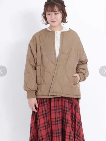 Samansa Mos2 절개 퀼팅 자켓
