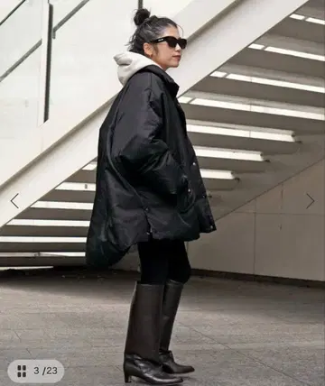 [ BERENICE ] 블랙 오버 다운 자켓