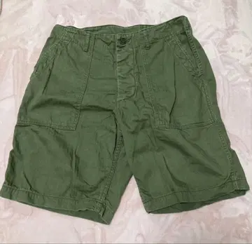 리얼 맥코이 하프 팬츠 올리브 그린