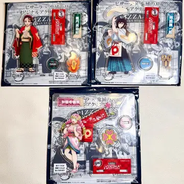 피자라 x 귀멸의 칼날 오리지널 아크릴 피규어 탄지로 무이치로 미츠리