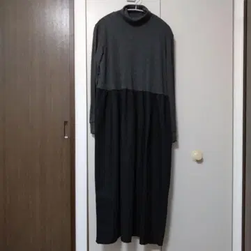 미즈이로 인드 터틀넥 도킹 롱 원피스