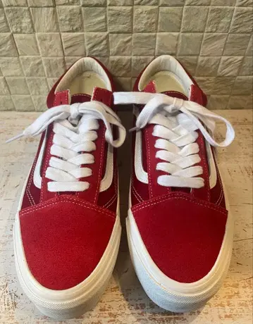 반스 PREMIUM 올드스쿨 사이즈 27.5cm 레드