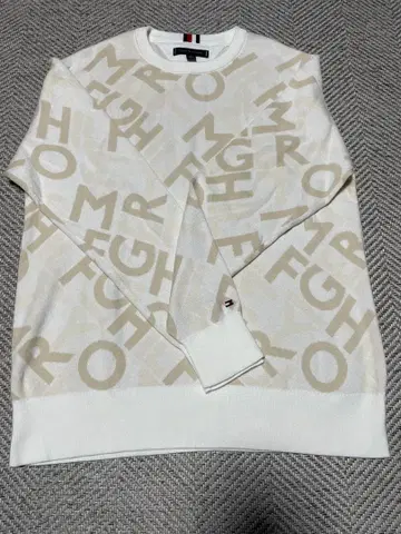 TOMMY HILFIGER 화이트 스웨터 M