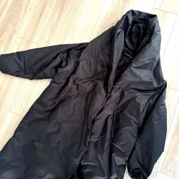 mizuiro ind 드레이프 롱 다운 코트 미즈이로 인드 블랙