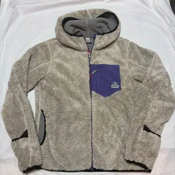 CHUMS 본딩 플리스 지퍼 후드티 L 사이즈 멜란지 그레이