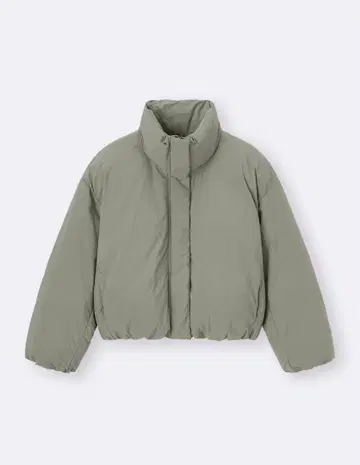 웜 패디드 크롭 블루종