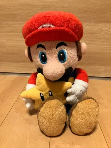 마리오 제일복권 A상 마리오 말하는 봉제 인형 with 슈퍼스타