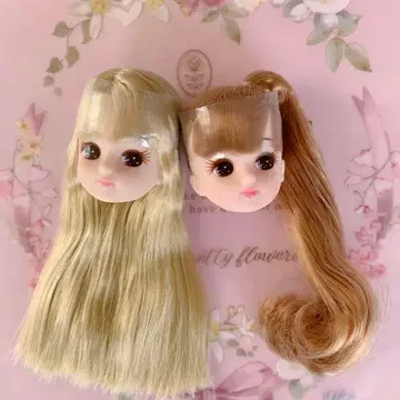 미사용 헤드만 스미코 리카짱 금발 롱 헤어 리카짱 인형