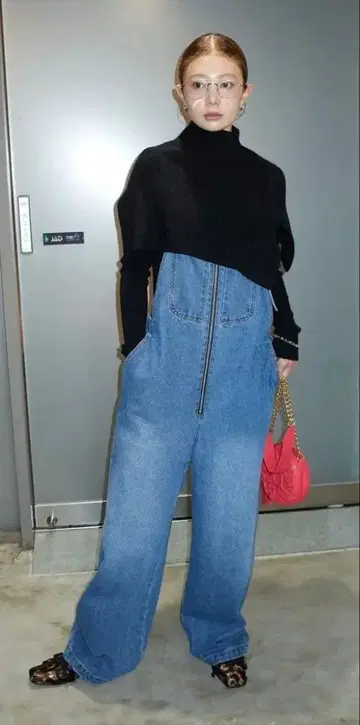 이아무알파 iamalpha 데님 블루 오버롤만