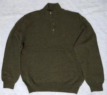 Henry Cotton's 올리브 그린 하이넥 스웨터