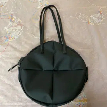 kawakawa 블랙 빅 지퍼 숄더 & 핸드백 천연 가죽