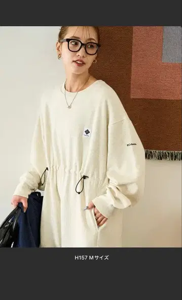 허리 드로우 스트링 롱 원피스 M 사이즈 라이트 그레이