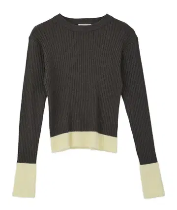 토테모치 소매 샤기 니트 풀오버