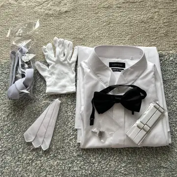 결혼식 신랑 잡화 셔츠 세트 (3L, 목둘레 44)