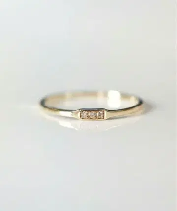 cui-cui K10YG 3개 다이아몬드 반지 13호