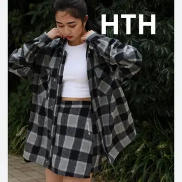 HTH RAISED CHECK JAKET 플란넬 체크 자켓