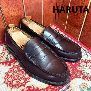 [새상품급] HARUTA 코인 로퍼 브라운 26.5EEE 6555