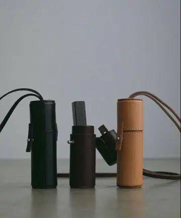 etre tokyo 탄도 레더 립 케이스 블랙