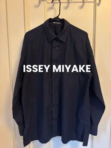 ISSEY MIYAKE 네이비 긴팔 셔츠