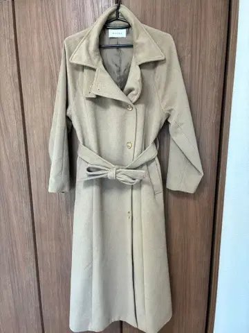 RANDA 2WAY 컬러 래글런 슬리브 롱 코트