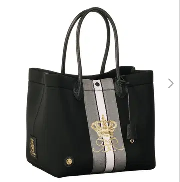 ADMJ 매직라이트 왕관 스팽글 자수 토트백 (세미 라지)