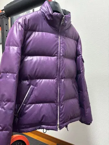 Calvin Klein 퍼플 다운 자켓
