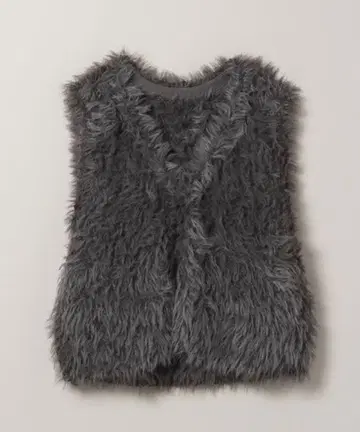 지나시스 슬라브 니트 퍼 베스트