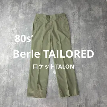 80s'Berle TAILORED 빈티지 슬랙스 로켓 TALON