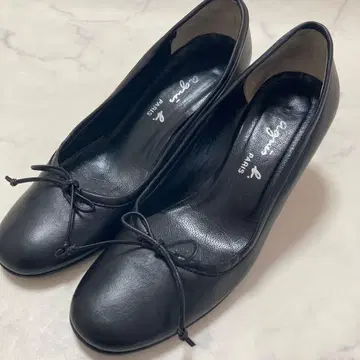 Agnes b 애니에스 베이 펌프스 가죽 블랙 37 23.5cm