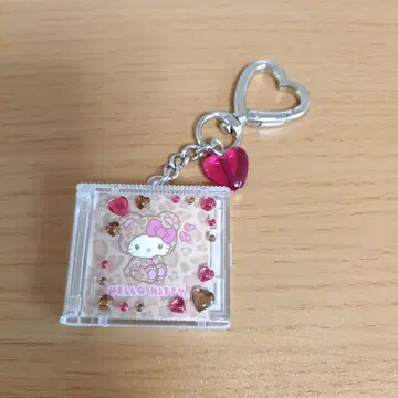 산리오 시크릿 CD풍 키링 A (우리들의 헤이세이 팝스 디자인)