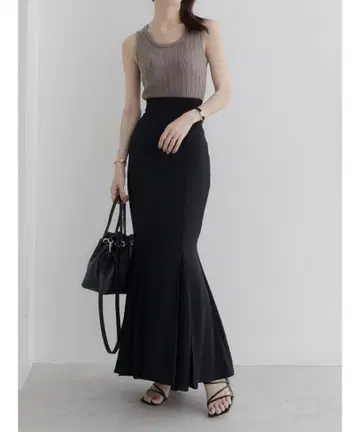 amel 하이웨스트 머메이드 스커트