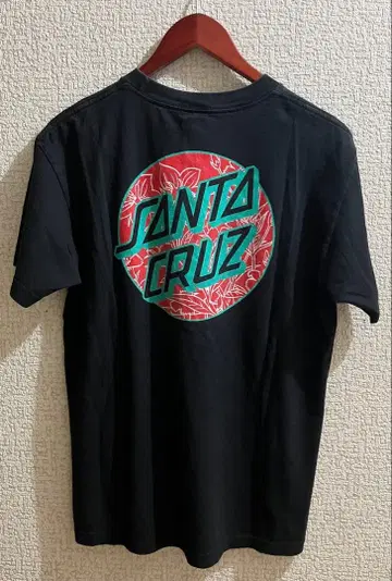 00s 산타크루즈 보타니컬 블랙 반팔 티셔츠