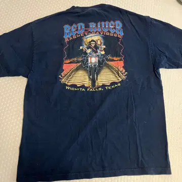 Harley Davidson T셔츠 XL 레드 리버