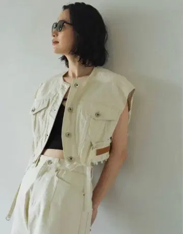 Knuth Marf 아이보리 스트레이트 데님