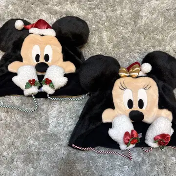 디즈니 크리스마스 2025 미키 미니 팬 캡 세트