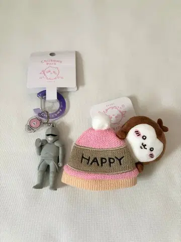 치이카와 파크 피규어 키링 갑옷 씨 니트 모자 키링 장수풍뎅이