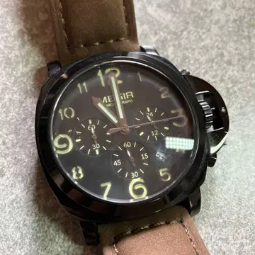 MEGIR 크로노그래프 손목시계 블랙/브라운