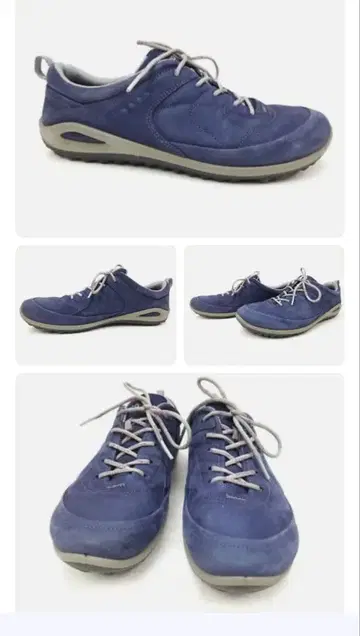 ECCO 스니커즈 네이비 BIOM 스웨이드 애슬레틱 신발 37